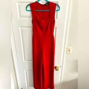 Lulu’s sleeveless wideleg red pantsuit/ jumpsuit NWOT size small